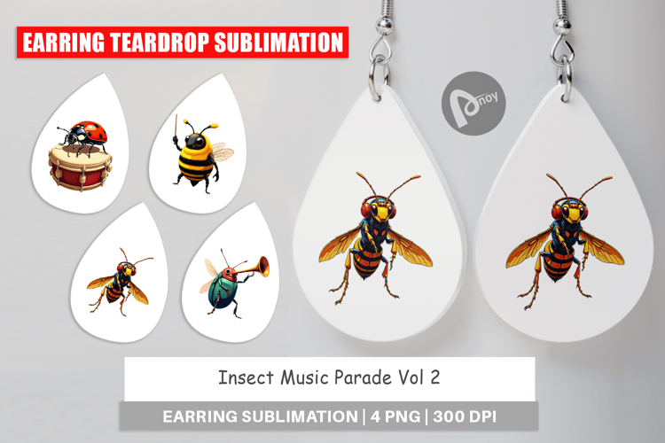 Earring Insect Music Parade