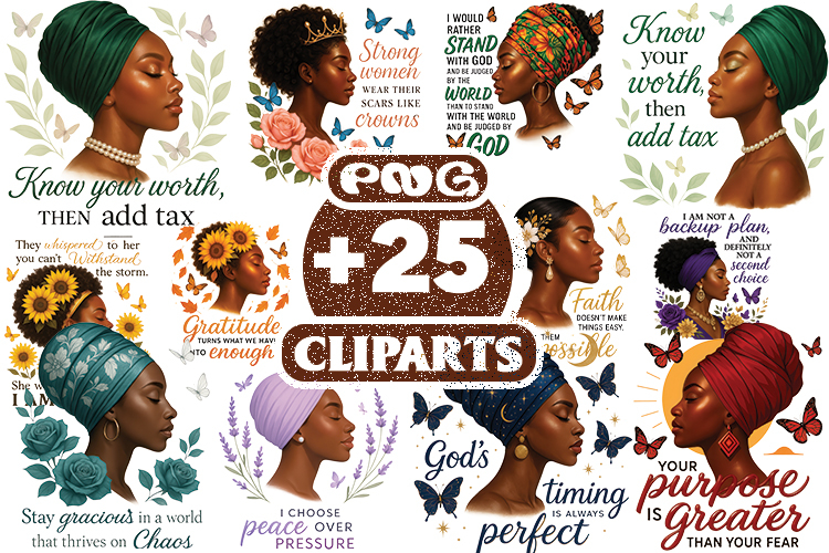 African American Woman Clipart Image 18