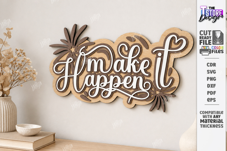 Inspirational Quotes Laser Cut | 3D Wall Decor | Wall Art