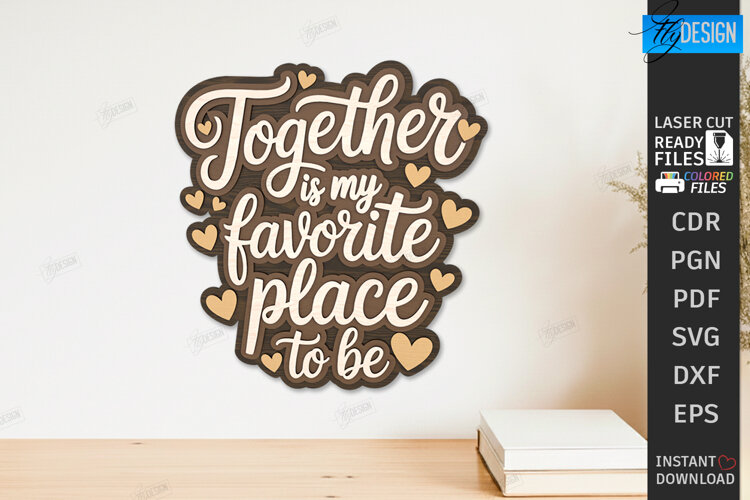 Inspirational Quote Decor Laser Cut | Inspirational Wall Art example image 1
