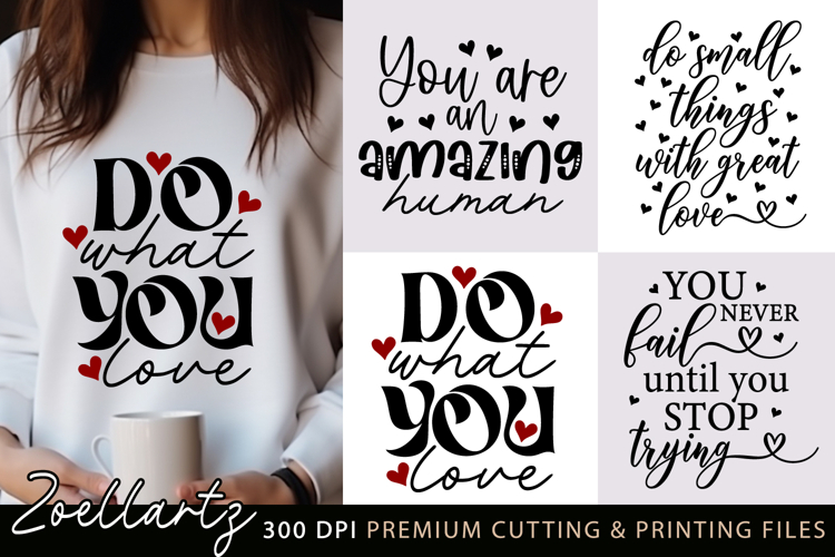 4 Inspirational Quotes SVG Motivational SVG Positive Quote