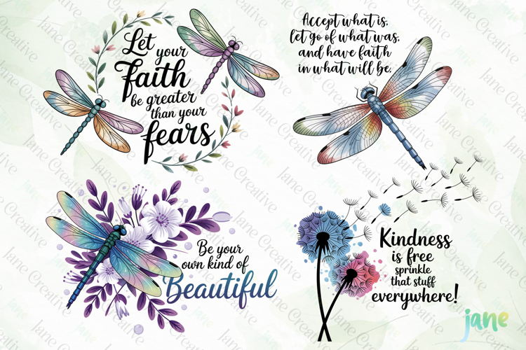 Inspirational Quotes Dragonfly PNG