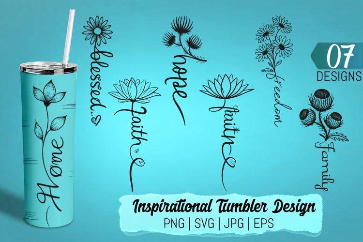 Inspirational Quotes Tumbler Designs