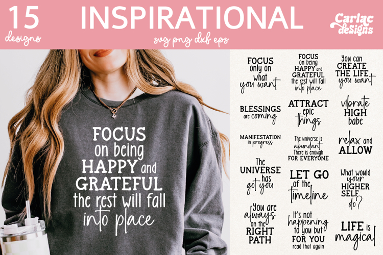 Inspirational Sublimation and Cut File Bundle