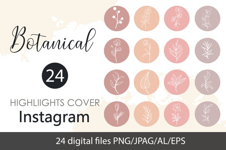 Pastel Instagram Highlight cover icons example image 1