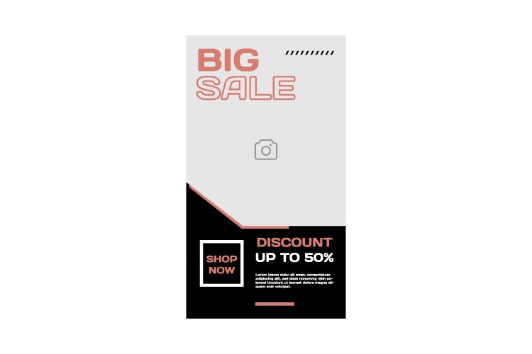 Instagram story business promo template design banner