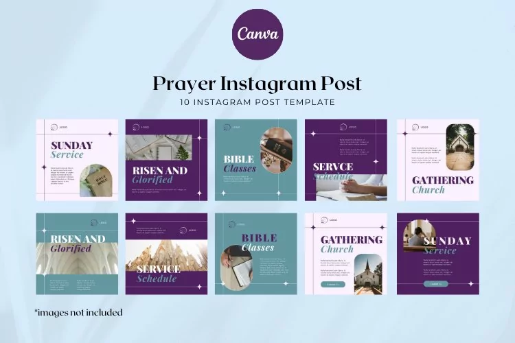 National Day of Prayer Instagram Post Canva Template