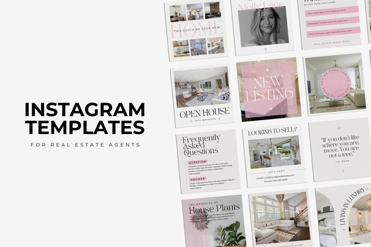 Instagram templates for real estate marketing