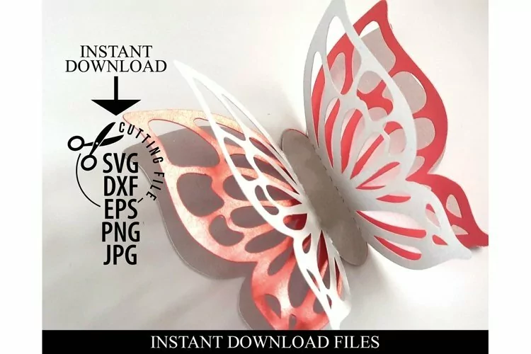 3D Layered Butterfly SVG | Wedding decoration
