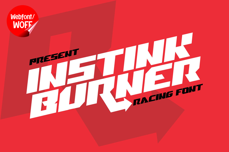 Instink Burner | Sport Futuristic Webfont for Dynamic Web