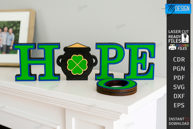 Interchangeable Home Stand Laser Cut | Desktop Word Sign SVG