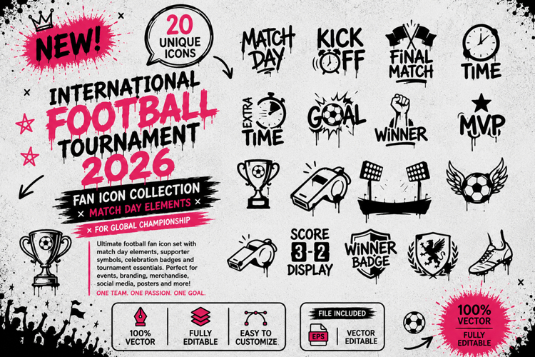 International Football Tournament 2026 Fan Icon Collection