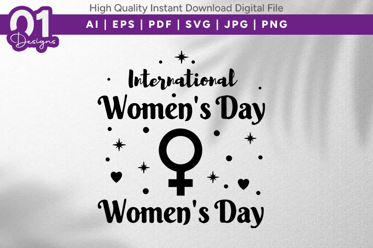 International Womens Day SVG Art