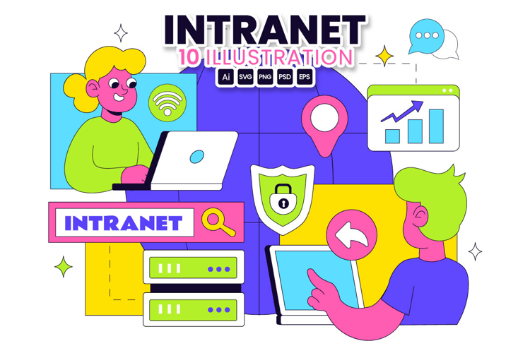 10 Intranet Technology Illustration
