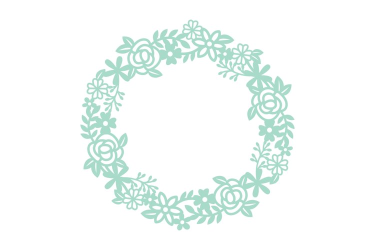 Intricate Monogram Frame SVG Cut File