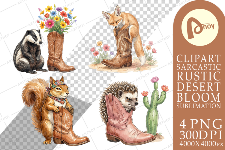 Introvert Desert Animal Sublimation