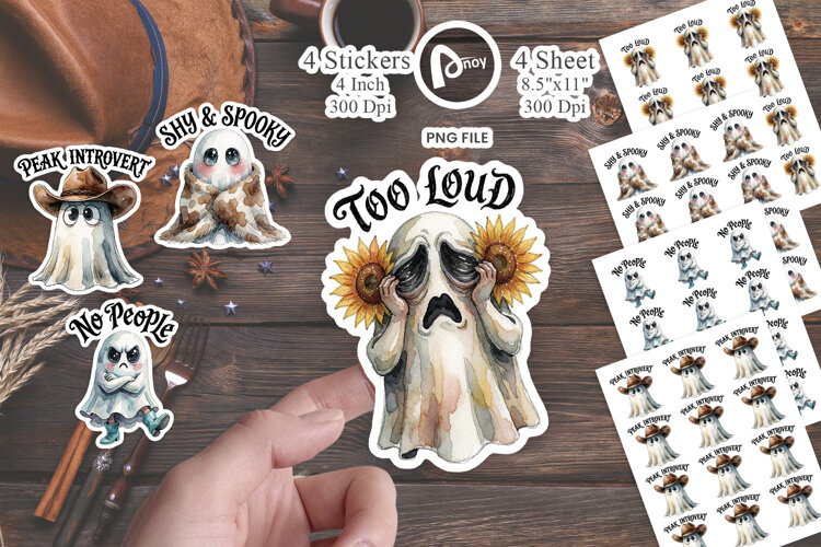 Anti-Social Desert Ghost Sticker example image 1