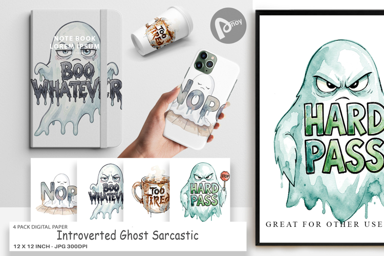 Introverted Ghost Digital Paper