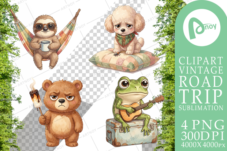 Introverted Glamping Animal Sublimation