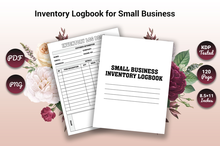 Inventory Logbook for Small Business KDP interior