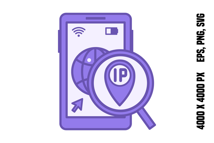 Purple Phone Icon Image 5