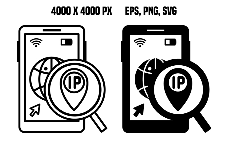 IP Address Tracking Icons