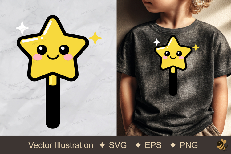 Magic Wand Vector Illustration example image 1