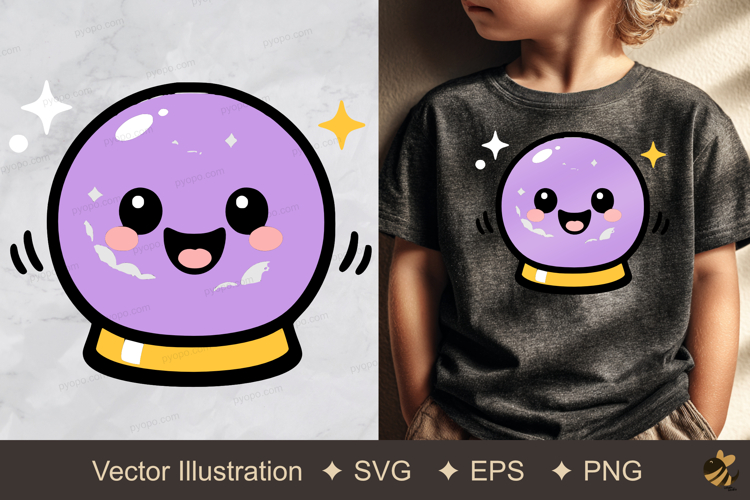 Fortune Teller Ball Vector Illustration example image 1