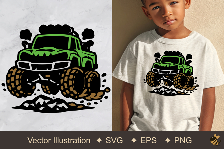 Baby 4x4 Vector Illustration