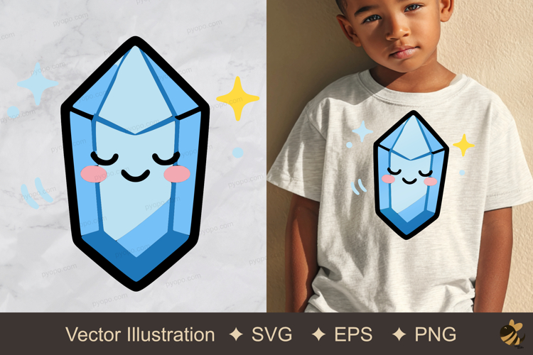 Soul Calming Crystal Vector Illustration example image 1