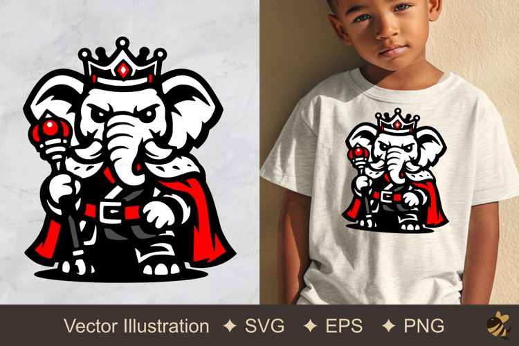 Cute Elephant Clipart Image 15