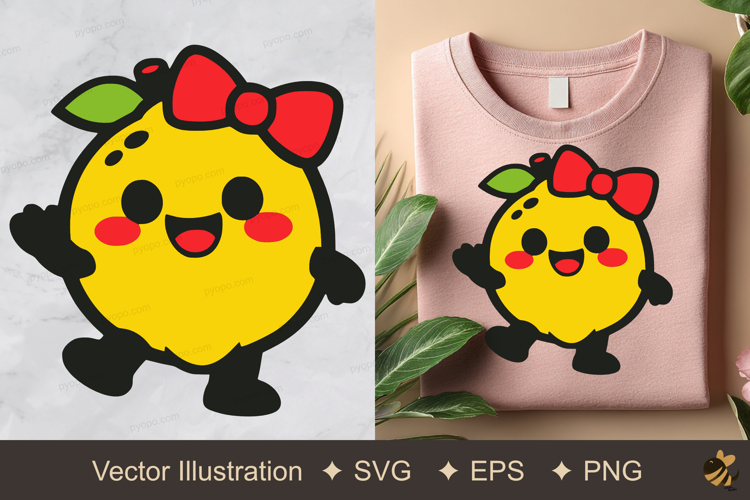 Naughty Lemon Vector Illustration