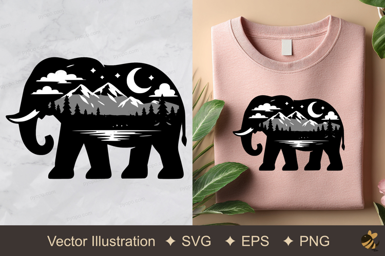 Cute Elephant Clipart Image 16