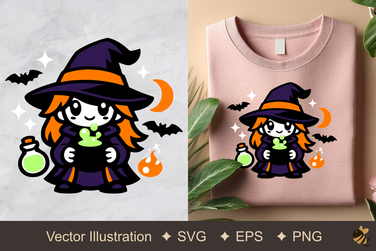 Witch Glow Vector Illustration