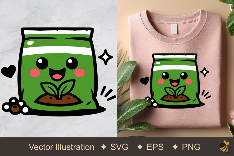 Cute Soil Vector Illustration