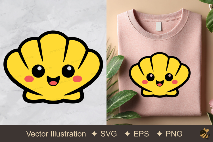 Cute Shells Vector Illustration example image 1