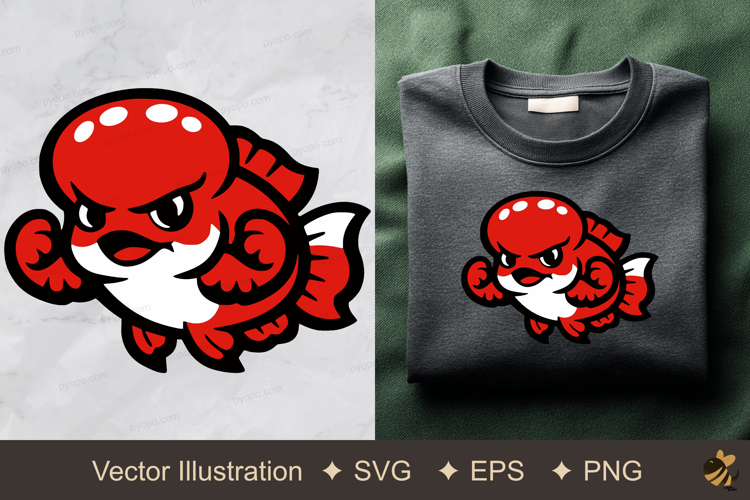 Stylish Lohan Fish Vector Illustration