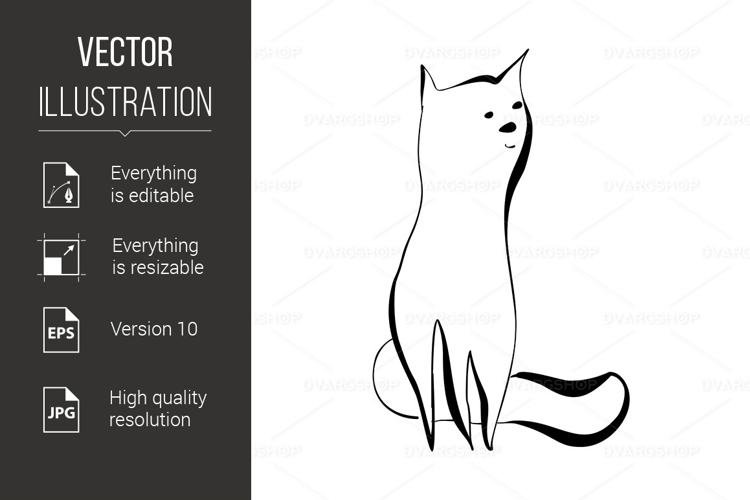 Cat Vector Image 2