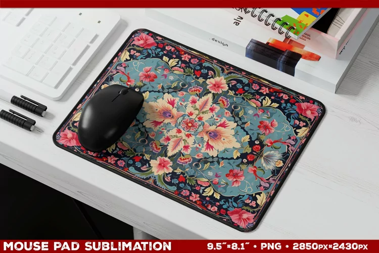 Persian Carpet Design Mousepad Sublimation Design