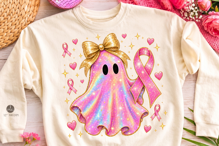 Iridescent Ghost Breast Cancer Png,In October We Wear Pink P
