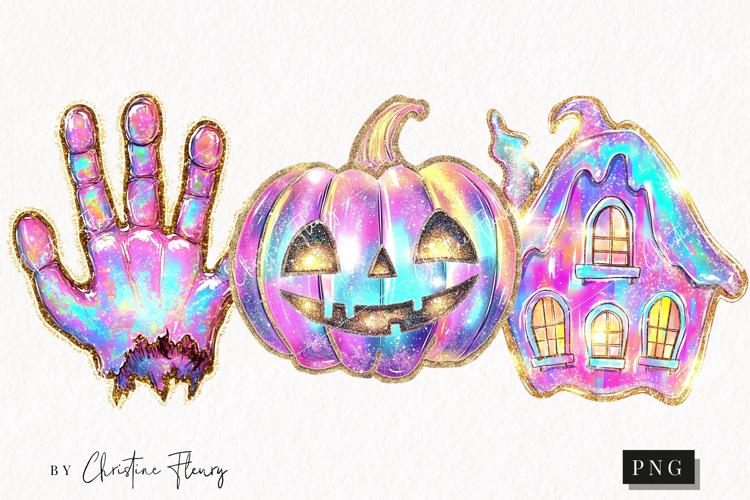 Iridescent Halloween Clipart | Halloween Png