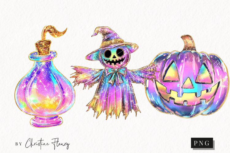 Iridescent Halloween Clipart | Halloween Png