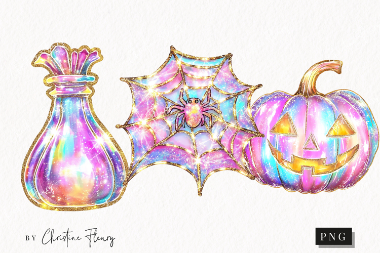 Iridescent Halloween Clipart | Halloween Png