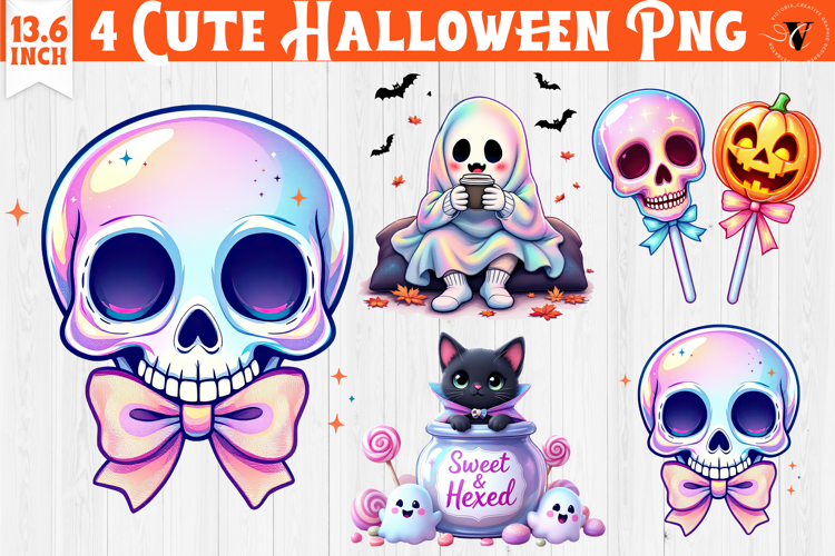 Iridescent Halloween Clipart | Halloween sublimation