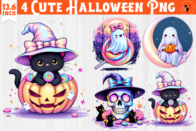 Iridescent Halloween Clipart | Halloween sublimation