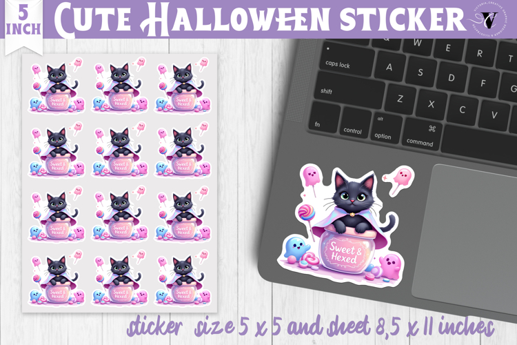 Iridescent Halloween Sticker | Halloween printable