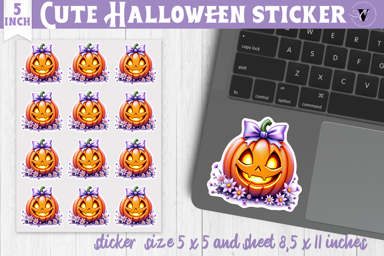 Iridescent Halloween Sticker | Halloween printable