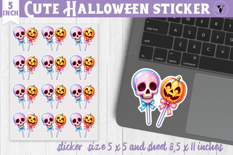 Iridescent Halloween Sticker | Halloween printable