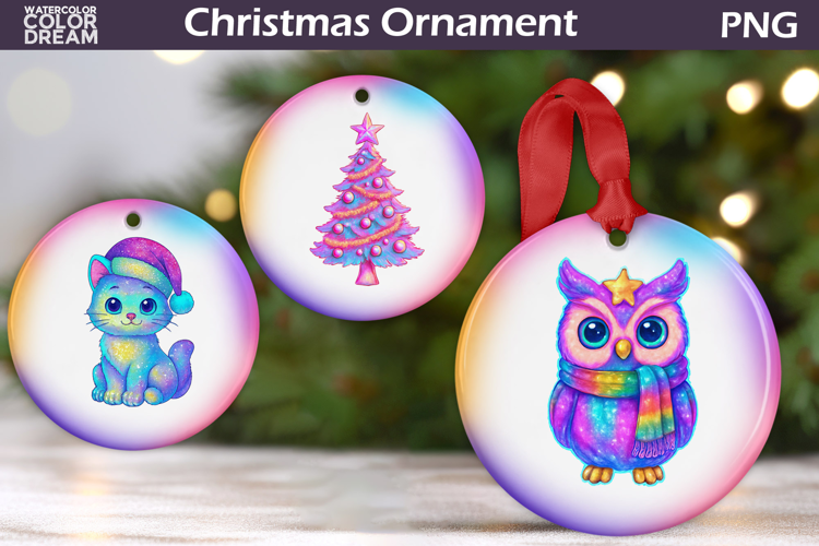 Iridescent Christmas Ornament | Pink Coquette Christmas