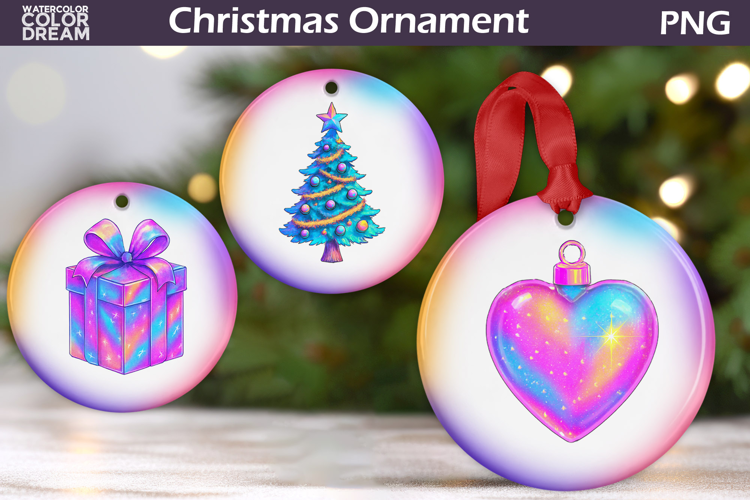 Iridescent Christmas Ornament | Pink Coquette Christmas